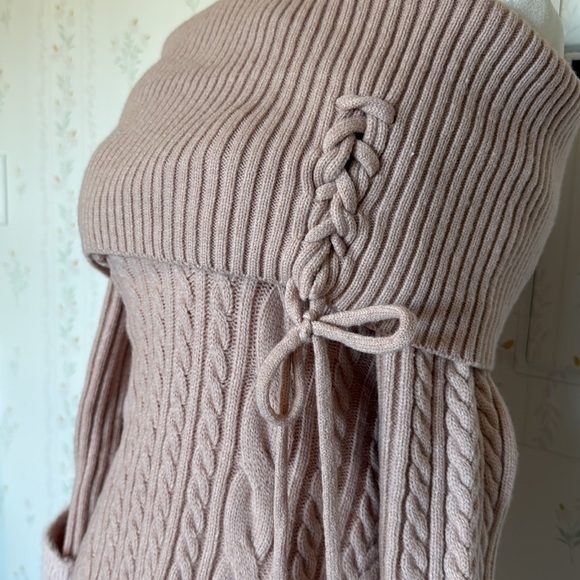 ROMWE Kawaii Off Shoulder Sweater Dress - Picture 3 of 5